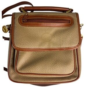 Dooney & Bourke Vintage All Weather Leather Crossbody Bag Tan Brown Pebbled Bag